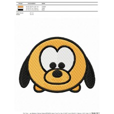 Tsum Tsum Pluto Embroidery Design